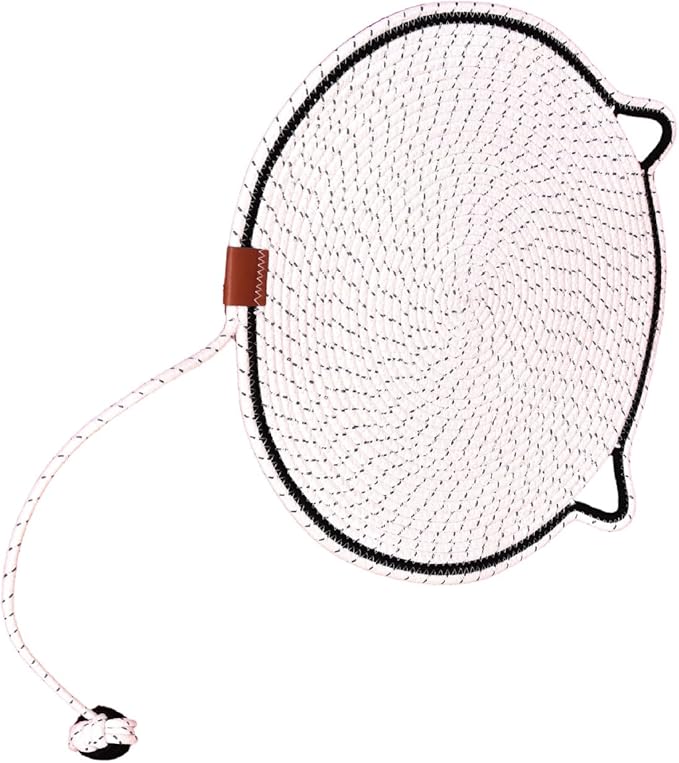 Cat Scratcher Mat, Natural Cotton Rope Cat Scratch Pad, Round Horizontal Floor Cat Scratching Pads for Indoor Cats, Cat Furniture Protector for Wall, Hand Washable,Couch, Carpets (White, 41cm)