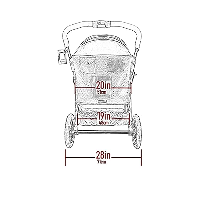 Pet Gear NO-Zip Double Pet Stroller, Zipperless Entry, for Single or Multiple Dogs/Cats, Plush Pad + Weather Cover Included, Large Gel-Filled Tires, Jade