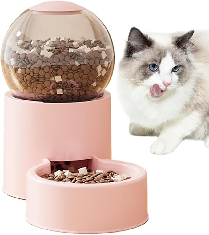 Pet Feeder Bowl, Automatic Dog Feeding Dispenser, 12v Puppy Water Container Pet Supplies Product Functional Accessory for Home Vacation Indoor Living Room Travel Weekend Trip Backyard Use