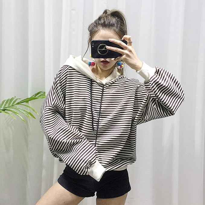 Matching Dog and Owner Clothes Separately Sold,Striped Mom Dad Dog Hoodie for Small Dogs Cats,Puppy Sweatshirt Fall Winter(Black,Owner S)