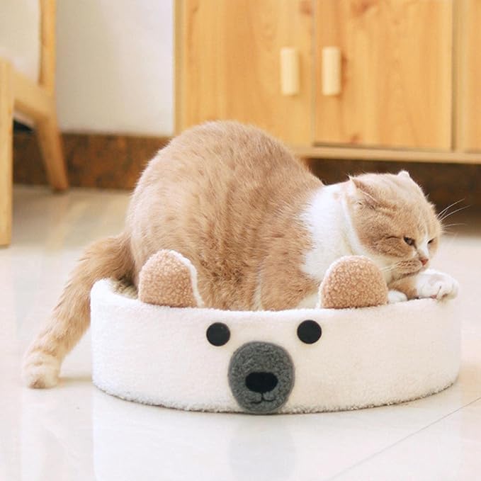 Baoblaze Cat Scratcher Bed Round Scratch Pad Furniture Protection Training Toy