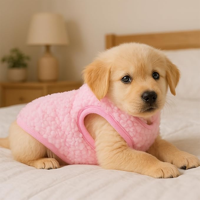 3 Pcs Kitten Clothes, Yorkie, Chihuahua Puppy Clothes, Colorful Teacup Dog Cat Vest with Bee Pattern, Soft Small Dog Sweater, Cute Puppy Jumper for Mini Newborn Dogs,Cat (XX-Small)