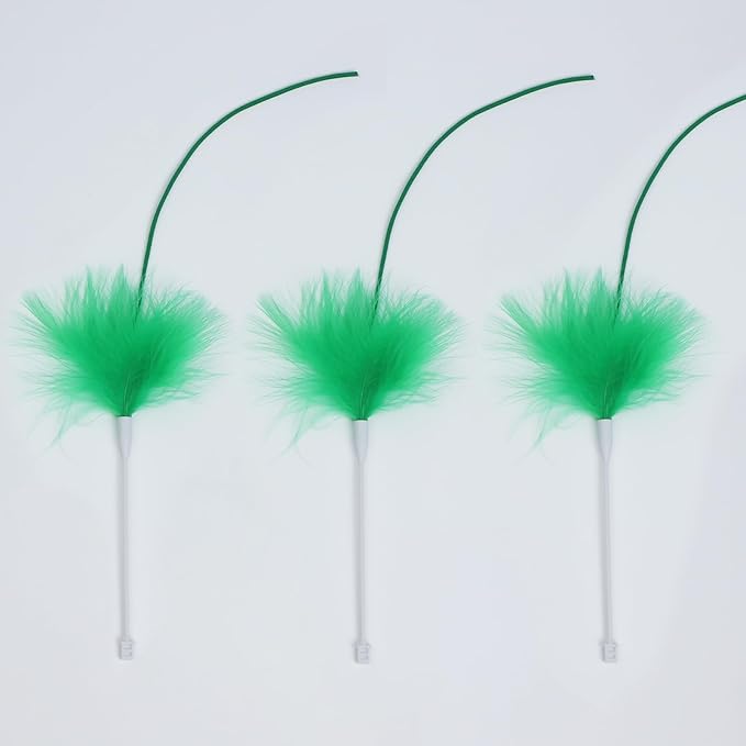 umosis Hide-n-Seek Cat Toy Replacement Feather Wands for P43 cat Toy,Only 3 pcs Accessoriesis