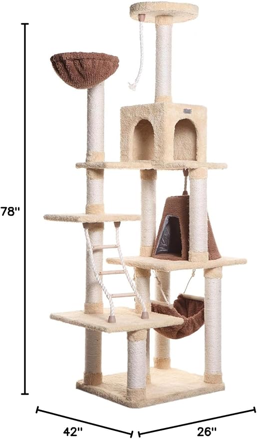Armarkat Premium Cat Tree Model X7805, Goldenrod