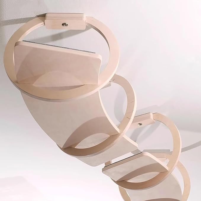 Wooden Cat Shelves for Wall, Cat Bridge, Sky Corridor, DIY Freedom Assembly, 2 Pcs