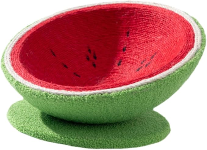 Cat Scratcher Bed Watermelon Cat Nest Furniture Protector Kitten Sleeping Nest Lounge Bed Cats Grinding Claws Indoor Outdoor, XL with Base