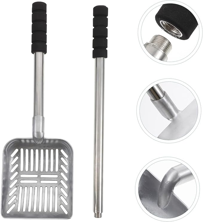 HANABASS Handle Cat Litter Shovel Poop Cleaning Scoop for Easy Pet Waste Removal Suitable for Cats and Pets Convenient Household Cleaning Tool