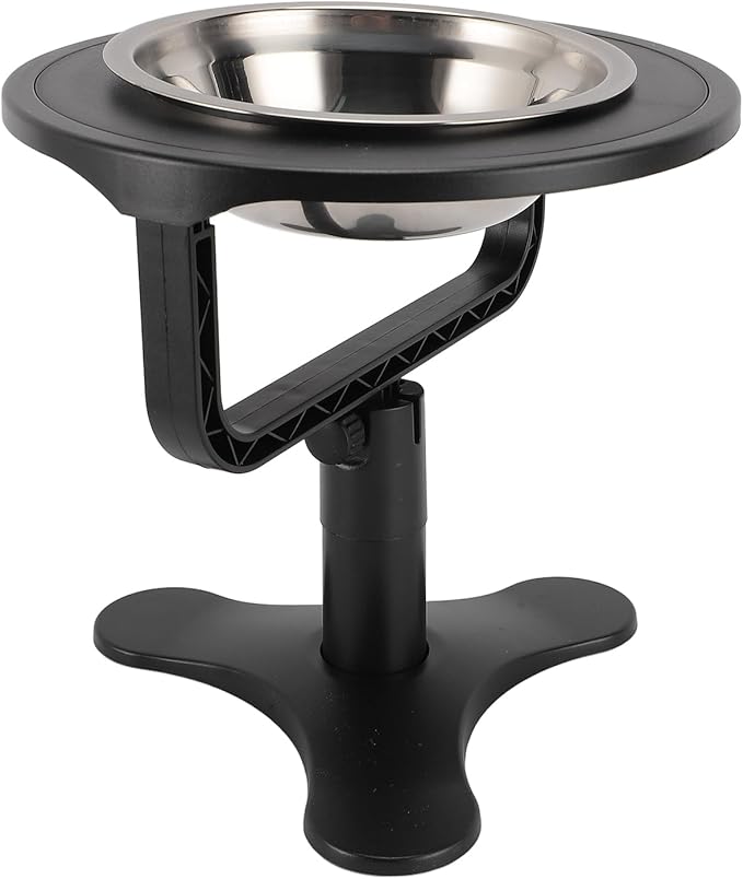 Raised Cat Food Bowl, Height Adjustable 0 to 20 Degree Tilted Food and Water Feeding Dishes for Cats Kitten Puppies