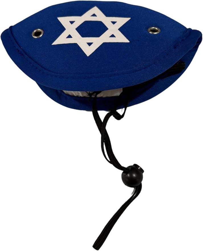 Pets Yarmulke and Tallis Hanukkah Set with Star of David (Large/XL)