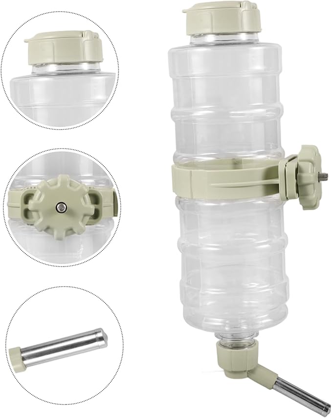 VANZACK 3pcs Dog Water Bottle Dispenser for Pets Leakproof Hanging Pet Feeder for Crate and Cage Auto Watering Device for Dogs Cats and Small Animals Capacity