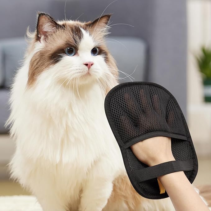 2Pcs Pet Hair Remover Glove for Cats Dogs Grooming Gloves, Electrostatic Pet Hair Removal Glove Reusable The Magic Brush Pet Hair Remover Suitable or Clothing, Sofas, Furniture, Carpets, and Car Seat