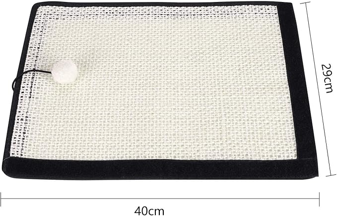 Natural Sisal Cat Scratching Pad & Furniture Protectors - Cat Scratcher Mat for Sofa, Couch, Chair & Wall Carpets