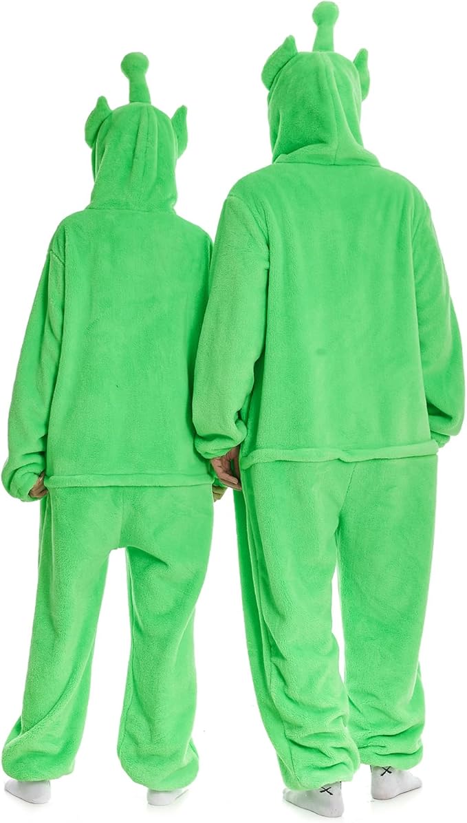 HSCTEK Fuzzy Teddy Fleece Adult Onesies Pajamas - Teen Long Sleeve Zip Up Hooded Blanket Sleep - One Piece Costume