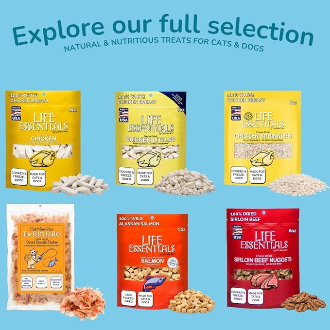 Cat-Man-Doo | Bonito - 4oz. (2 Pack) | Bonito Fish Flakes for Cat & Dog Treats | Healthy, Single Ingredient, Treat or Food Topper, High Protein