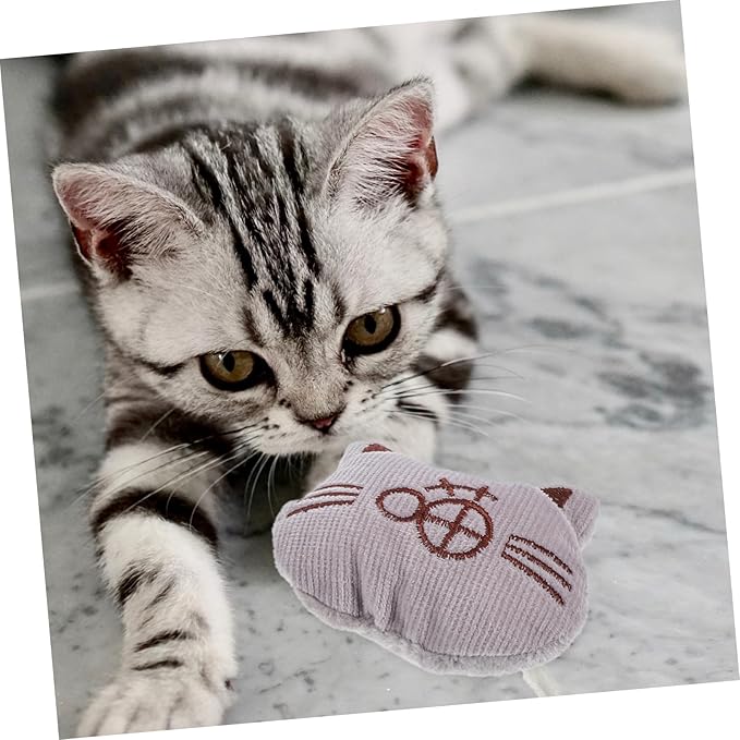 3pcs Plush Catnip for Indoor Cats Chew Molar Playthings Soft Cartoon Design Kitten Teasing and Dental Care Interactive Pet