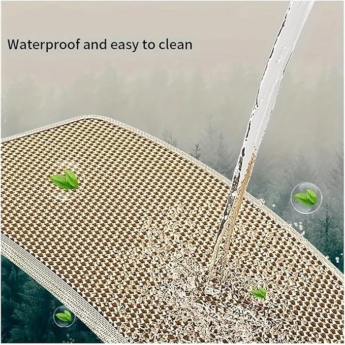 1Pc Large Size Cat Litter Honeycomb Double Layer Design,Urine Waterproof,Easy Cleaning,Scatter Control,Stay Clean(Pink,L-60X90cm)