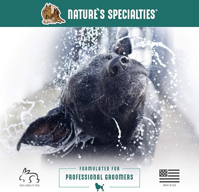 Nature's Specialties Aloe Premium Ultra Concentrated Dog Shampoo Conditioner for Pets, Makes up to 2 Gallons, Natural Choice for Professional Groomers, Herbal Aloe Infused Formula, Made in USA, 16 oz