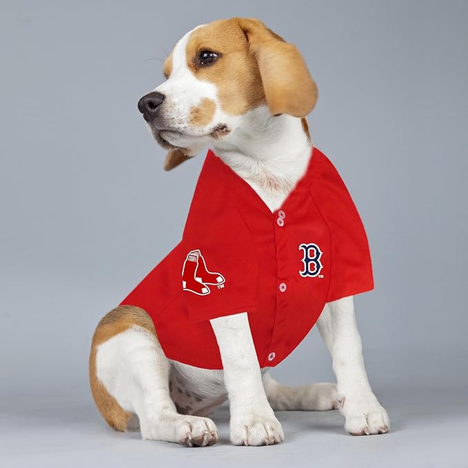 MLBPA Dog Jersey - Rafael Devers Calcaño #11 Pet Jersey - MLB Boston Red Sox Cat Mesh Jersey, Small
