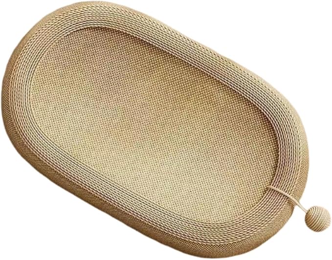 Sisal Cat Scratcher Bed Kitten Nest Furniture Protector Lounge Bed Cat Scratching Pad, Without Ears