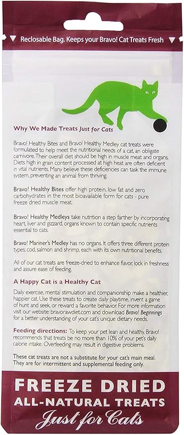 Bravo! Turkey Breast Freeze-Dried Cat Treats, 1 Ounce, Made in The USA (3 Pack)