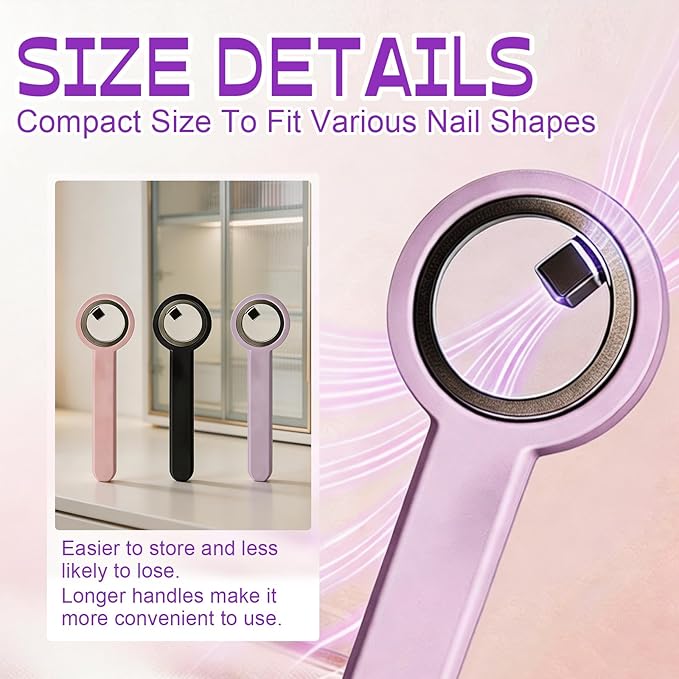 3 Pcs New Ring-Shaped Cat Eye Magnet for Nails, Portable Hollow Circular Cat Eye, 2-in-1 Circle and Y Shape Nail Magnet Tool, Strong Nail Tool, Home DIY, Beginners and Nails Artists