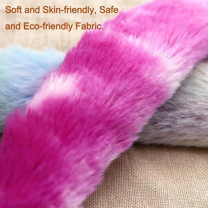 LASOCUHOO Cat Worm Toys, (3 Packs) Interactive Cat Wand Replacement Refill Attachments for Indoor Cats, Fit for Most Cats Random Color