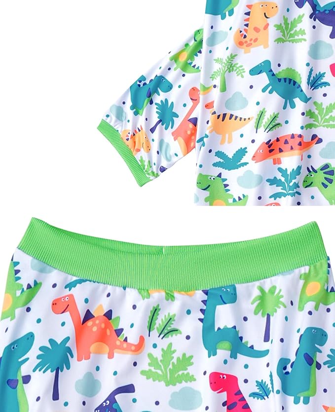 Dog Sleeveless T Shirt Colorful Dinosaur Prints Pet Vest Shirt Soft Stretchy Summer Clothes for Medium Dogs Boys Girls Clothes (Medium,Dinosaur)