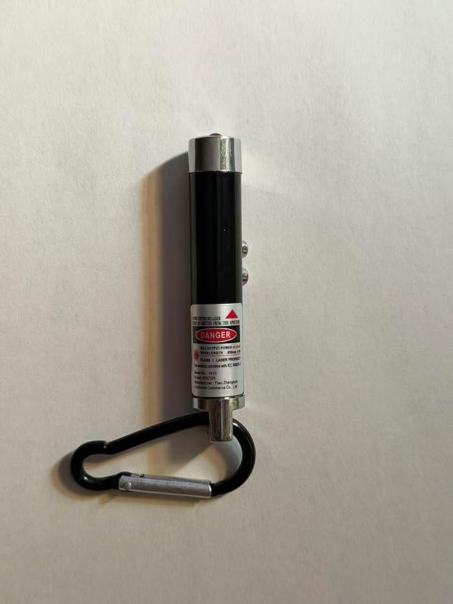 6 PCS Cat Toys Laser Pointer Mini Keychain Laser Pointer LED Flashlight Dog Cat Laser Toy Pet Remote Control Laser (6 Pcs Pack B)