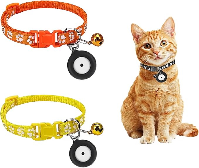 Smart Cat Door with 3 Collar Sensor, RFID CatDoor Collar Activated with Remote Control, 4 Way Locking Cat Flap Automatic Pet Door (ID Tags 2Packs)
