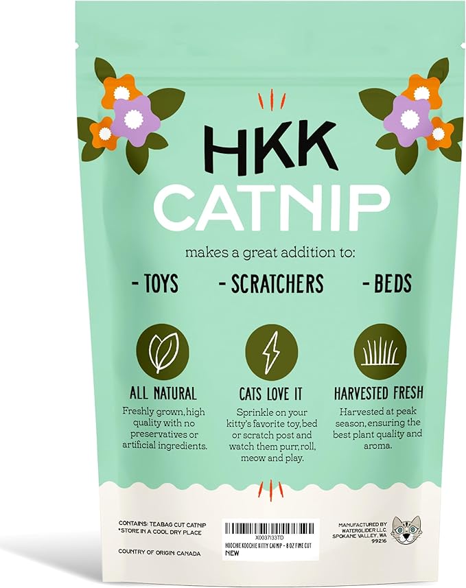 Premium Catnip Fine Cut – 8 oz | Extra-Fine Tea Bag Cut Catnip for Cats | Strong Scent for Play, Toys & Catnip Refresh | Fresh, Potent & Resealable