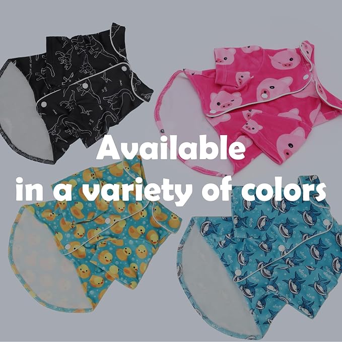 CuteBone Two-Leg Velvet Pet Pajamas Girl Dog Clothes - Soft, Cozy, and Stretchy Boy Pjs for Small, Medium Dogs and Cats Winter Sleepwear Apparel LTP11S