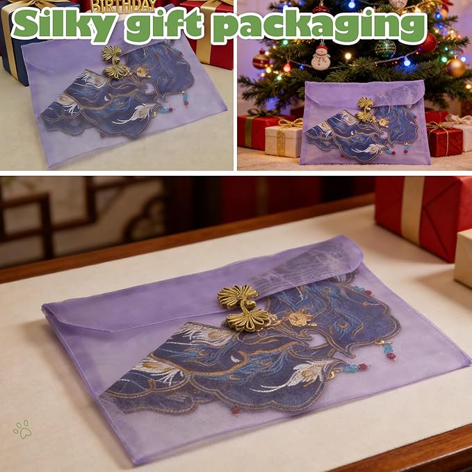 Blue Pet Bandana for Cats & Small Dogs – Irregular Embroidery Scarf, Metal Buckle, Unisex Dog Bandana & Cat Outfit for Wedding, Birthday, Holidays