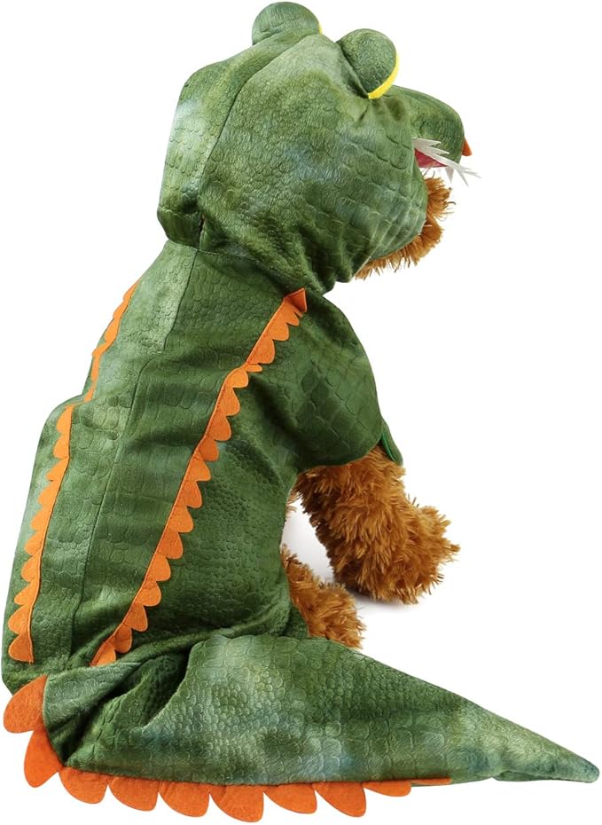 Mogoko Funny Dog Crocodile Costumes, Pet Halloween Christmas Cosplay Dress, Adorable Cat Apparel Animal Warm Outfits Clothes(M Size)