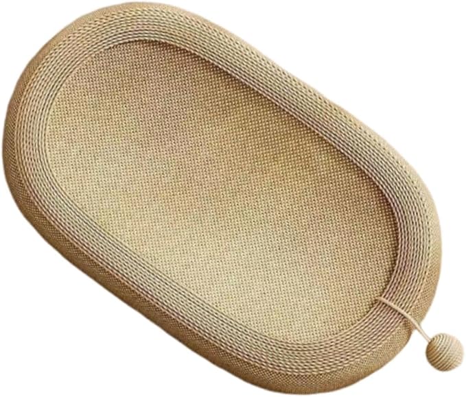 Gralara Cat Scratcher Bed Lounge Bed 2 in 1 Indoor Furniture Protector Kitten Grinding Claws Sturdy Scratching Board Scratch Pad, Without Ears