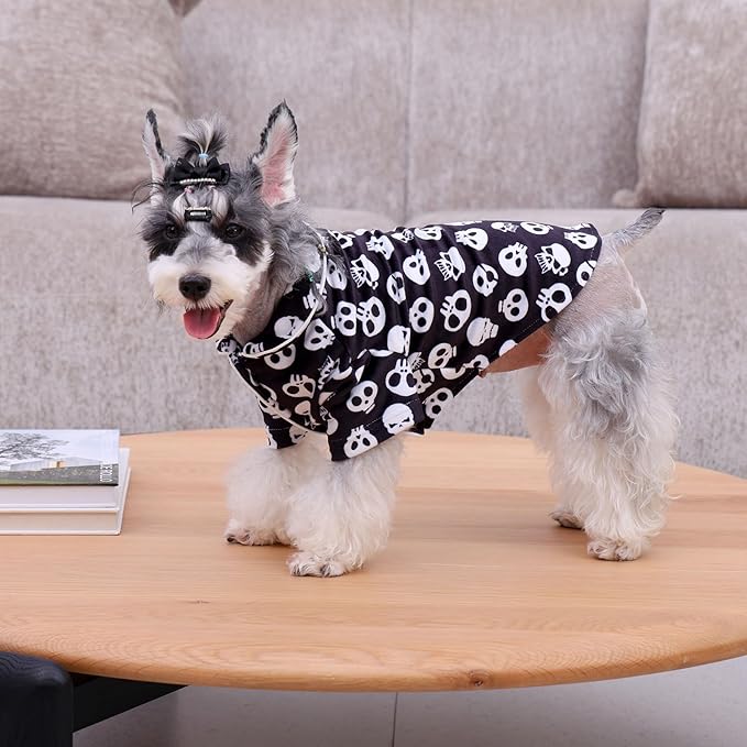 CuteBone Two-Leg Velvet Pet Pajamas Girl Dog Clothes - Soft, Cozy, and Stretchy Boy Pjs for Small, Medium Dogs and Cats Winter Sleepwear Apparel LTP04XS