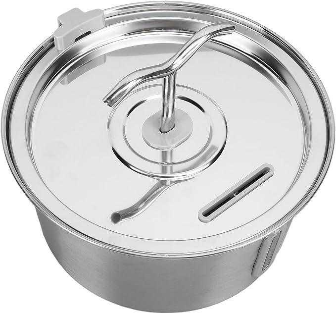 Dog Bowl Fountain, Cat Water Fountain Stainless Steel Pet Water Dispenser 3.2L Large Capacity Double Spout Automatic Filtration Watering Dish for Pet 4.33x5.2in