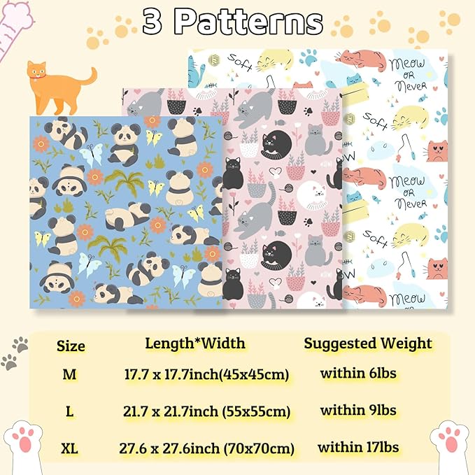 21.7" Cat Wrap for Grooming-Premium Cat Grooming Wrap Cat Restraint for Nail Clipping, Self-Adherent Soft Cat Blanket to Wrap Cat Anti-Scratch Anti-Escape Grooming Bag (Pink, L(Within 9lbs))