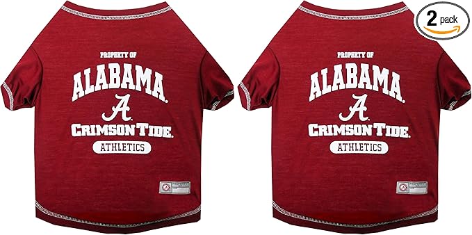 Pets First AL-4014-SM Alabama Tee Shirt, Small Size (Pack of 2)
