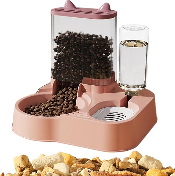 Pet Food Dispenser – Automatic Dog and Cat Feeder with Water Bowl, Smart Portion Control | Longtail Large Capacity Feeding Solution for Pets Indoor Outdoor Use