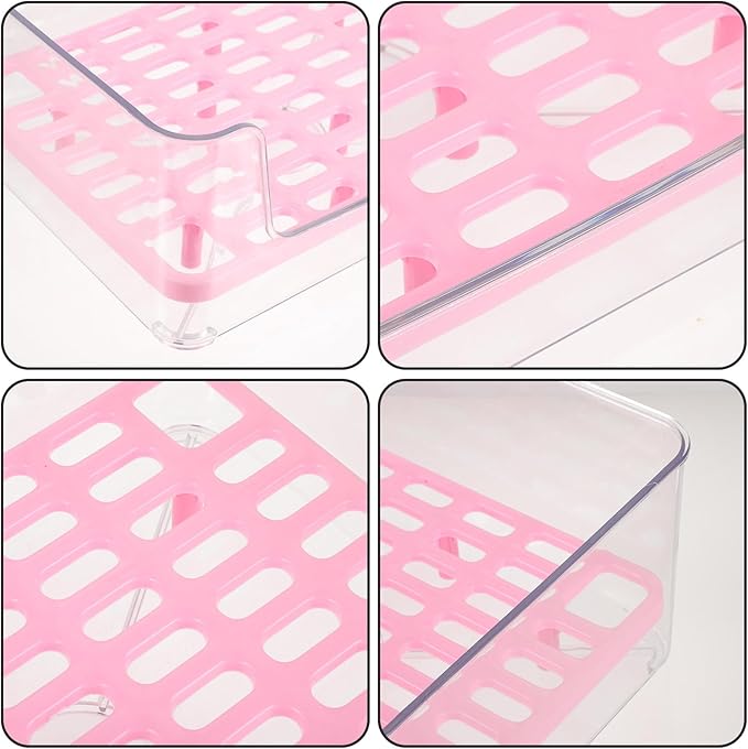 Luxshiny Portable Cat Litter Box Anti-Splash Acrylic Raised Medium Pet Toilet Tray for Kitten Housebreaking and Travel