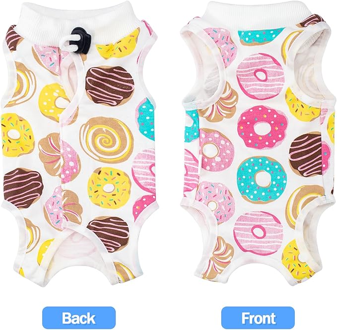Coppthinktu Cat Recovery Suit Female, Breathable Cat Onesie After Surgery Female for Abdominal Wounds or Skin Diseases, Surgery Recovery Suit Kitten Surgical Onesie After Spay Wear Anti Licking