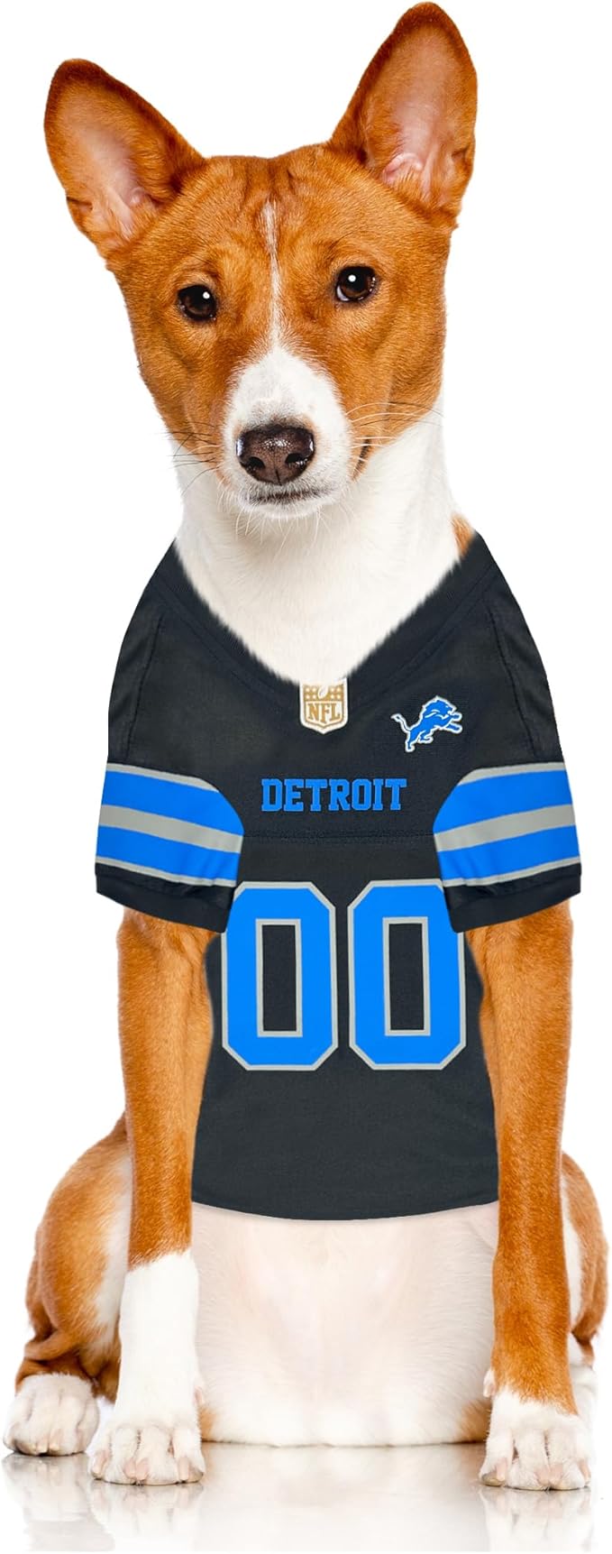 Pets First NFL Detroit Lions Color Rush Dog Jersey, Size: X-Large. Official Licensed Jersey Shirt for Dogs & Cats, Cool & Durable, Machine Washable