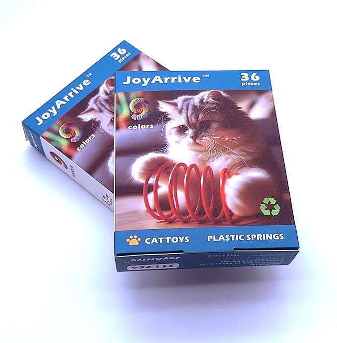 9 Colors Cat Spring Toy, Colorful Springs Self-Play Cat Toys for Indoor Cats,Interactive Cat Toy, Cat Kittens Spiral Coil Springs for Swatting,Biting,Hunting,Pouncing 9PCS