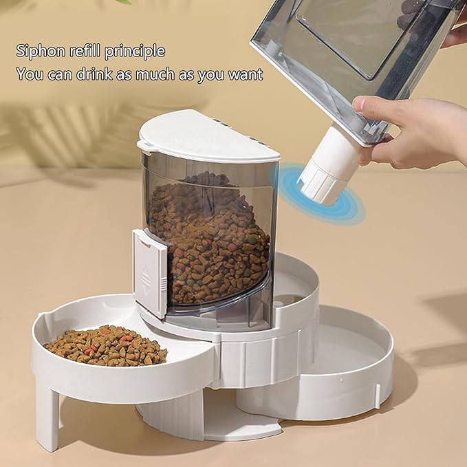 Pet Feeding Bowl Cats Water Dispenser Food Feeder Treat Bowl Automatic Dog Houseware Watering Supplies for Cats for Pets
