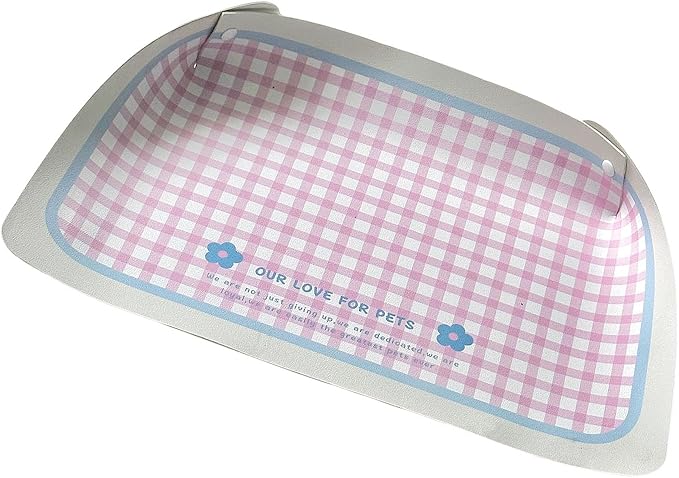 Nonspill Cats Food Mat Feeding Placemat Nonslip Base PU Oil Easy Maintenances for Pet Indoor Use Spillproof Food Mat