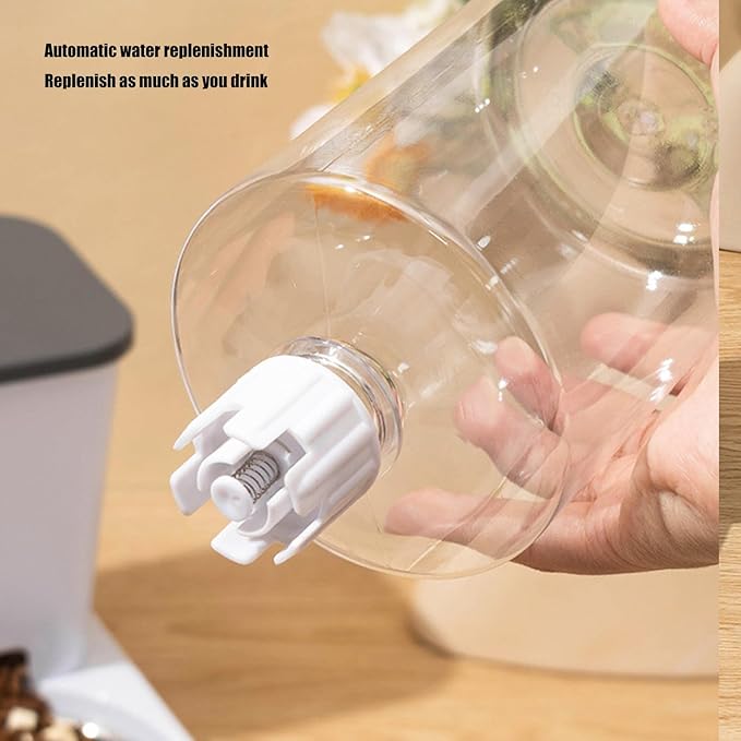 Dog Double Bowl Feeder Automatic Cats Food Container Water Dispenser for Daily Feeding Watering Stainless Steel for Pet