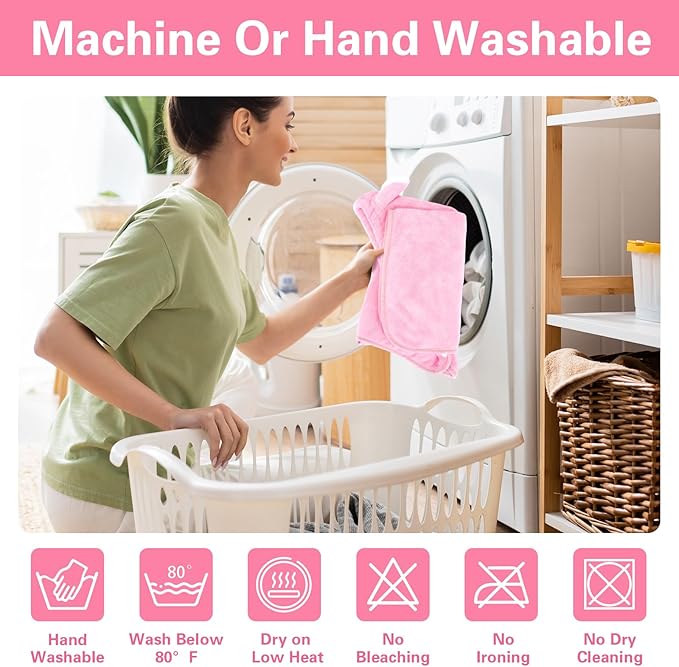 Pet Bathrobe Towel Dog Cat Drying Coat Super Absorbent Cute Dogs Bath Towel Hooded Robe Adjustable Collar & Belly Strap for XSmall to XLarge Pets (Pink, Medium)