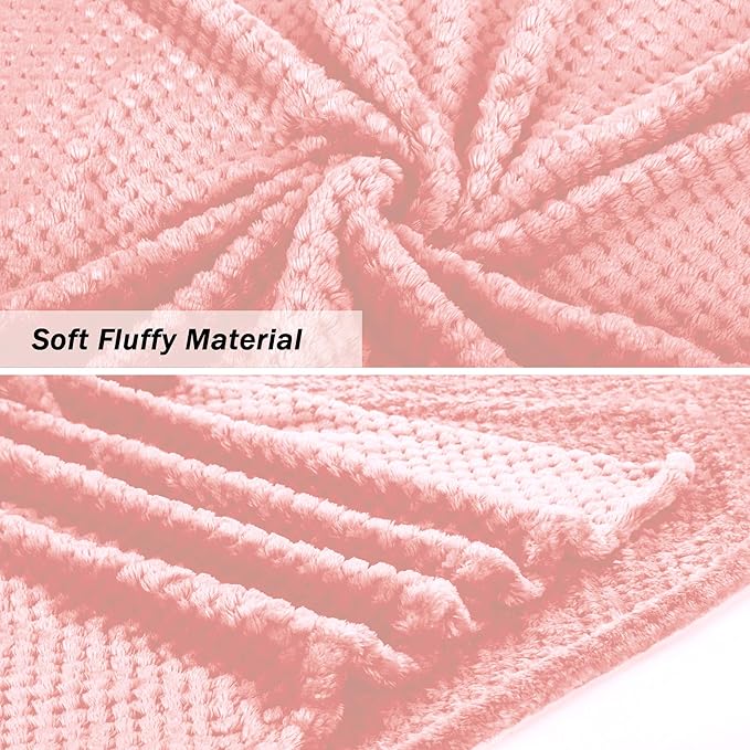 Dog Blanket,Soft Fuzzy Blankets for Puppy, Premium Fluffy Blankets Plush Fleece Throw Dog Bed, Couch, Sofa, Reversible Travel Warm Covers, Medium