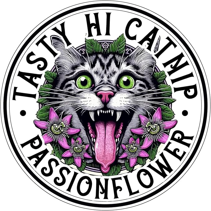 (Free Toy Included) Very Strong Cat Nip - Tasty Hi Catnip with Passion Flower & Silvervine Cat Treat (1.25 oz)