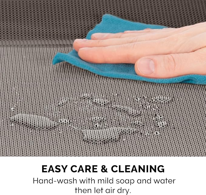 FurHaven Elevated Pet Cots - Cooling & Breathable Nylon Mesh Hammock for Small Dogs & Cats/Easy-to-Assemble/Durable and Reinforced/Perfect for Rest & Relaxation Outdoors - Graphite Gray, Small